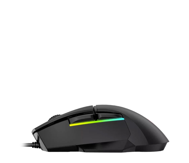 Lorgar Jetter 357 USB LED RGB Czarna LRG-GMS357 - 1326949 - zdjęcie 3